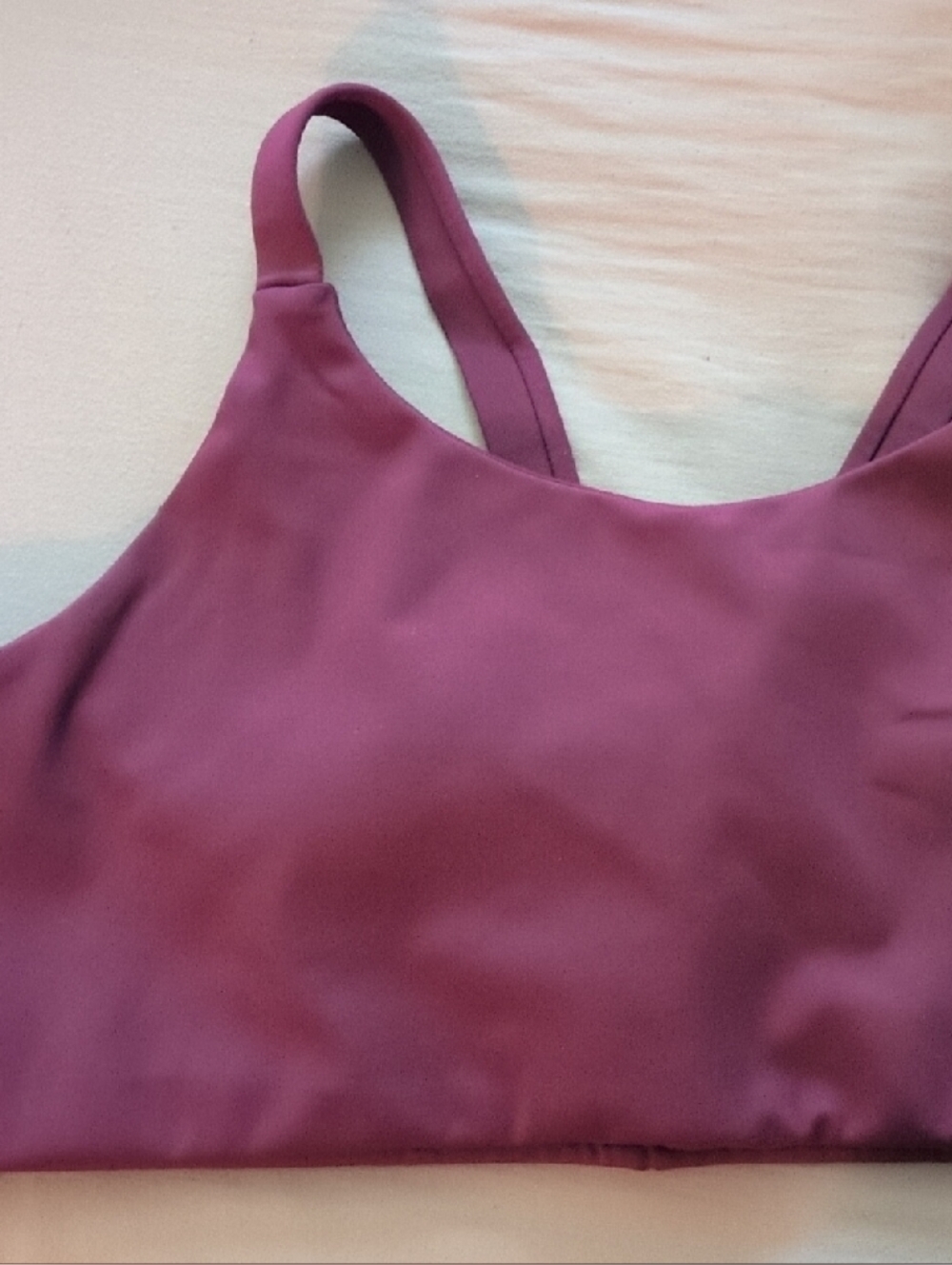girlfriend collective mauve purple sports bra